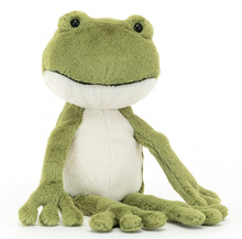 Load image into Gallery viewer, Jellycat Finnegan Frog One Size H9&quot; X W3&quot;
