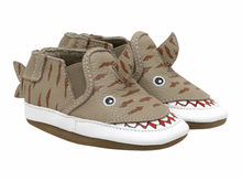 Load image into Gallery viewer, Robeez Tiger Shark Tan Size 0-6m
