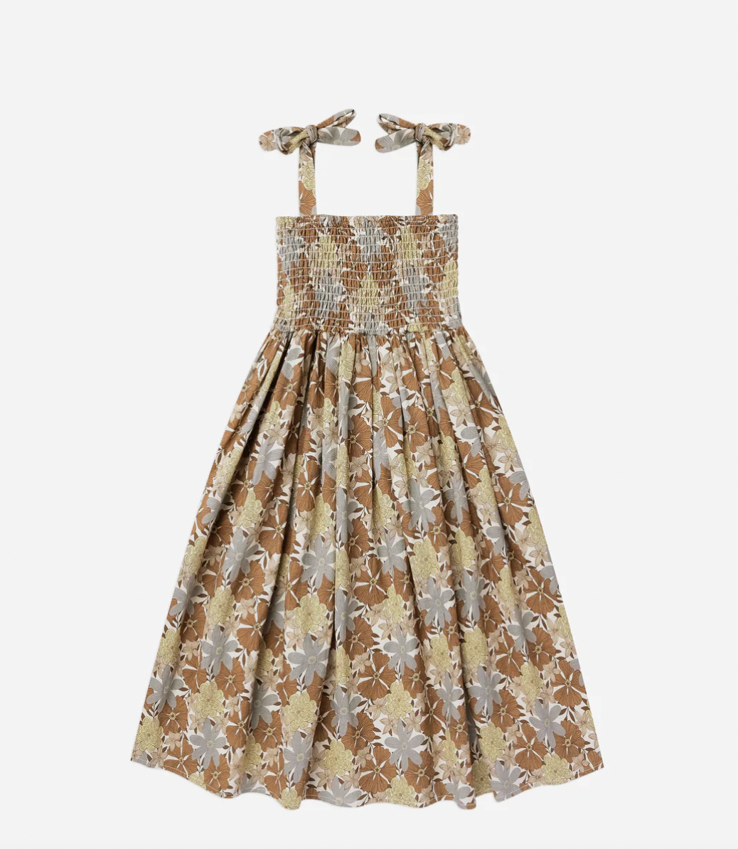 Rylee + Cru Ivy Dress Safari Floral Size 2-3y