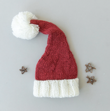 Load image into Gallery viewer, The Blueberry Hill Nicholas Santa Knit Hat Size XS 3-6m
