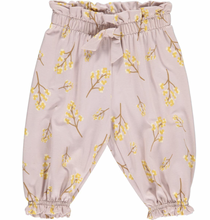 Load image into Gallery viewer, Müsli Filipendula Flared Baby Pants With Floral Print Rose Moon

