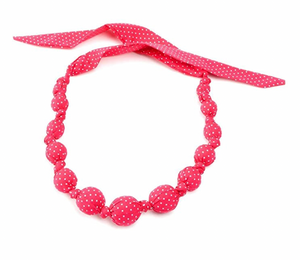 Peppercorn Kids Loveable Necklace Sprinkles- Rasberry