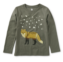 Load image into Gallery viewer, Tea Collection Fox &amp; Firefly Graphic Tee Dried Rosemary
