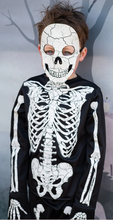 Load image into Gallery viewer, Great Pretenders GID Skeleton Shirt Pants &amp; Mask Size 5-6yrs
