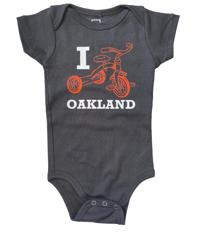 I Trike Oakland Slate Onesie