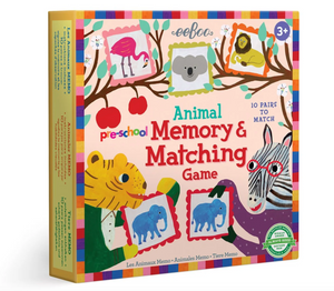 Eeboo Pre-school Animal Memory & Matching Game