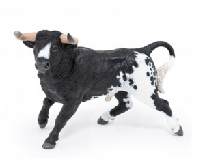 Papo White And Black Brave Bull