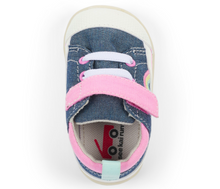 Load image into Gallery viewer, See Kai Run Stevie (First Walker) Chambray/Pink Size 5.5
