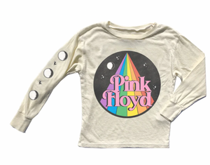 Rowdy Sprout Pink Floyd Unisex LS Tee Cream