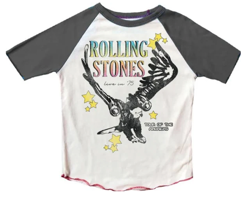 Rowdy Sprout Rolling Stones Raglan Tee