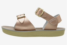 Load image into Gallery viewer, Salt Water Surfer Sandal Rose Gold Size 7 Toddler
