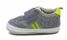 Load image into Gallery viewer, Robeez Finn Grey Size 9-12m
