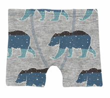 Load image into Gallery viewer, Kickee Pants Boxer Briefs Set (Abstract Prismatic Spring &amp; Heather Mist Night Sky Bear) Size 6/8y

