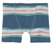 Load image into Gallery viewer, Kickee Pants Boxer Briefs Set (Abstract Prismatic Spring &amp; Heather Mist Night Sky Bear) Size 6/8y
