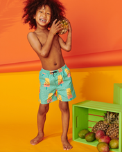 Load image into Gallery viewer, Tea Collection Mid-Length Swim Trunck Melon Popsicles In Green

