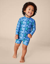 Load image into Gallery viewer, Tea Collection Rash Guard Baby Swimsuit Nesting Sea Turtles
