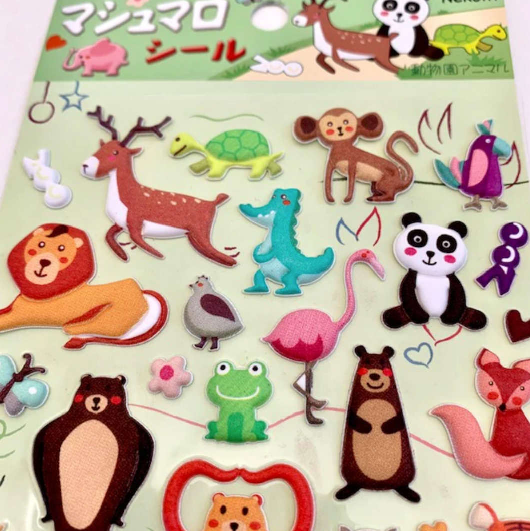Nekoni Puffy Animal Sticker