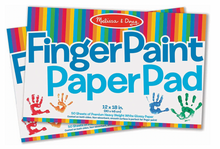 Load image into Gallery viewer, Melissa &amp; Doug Finger Paint Paper Pad (12 X 18 Inches)
