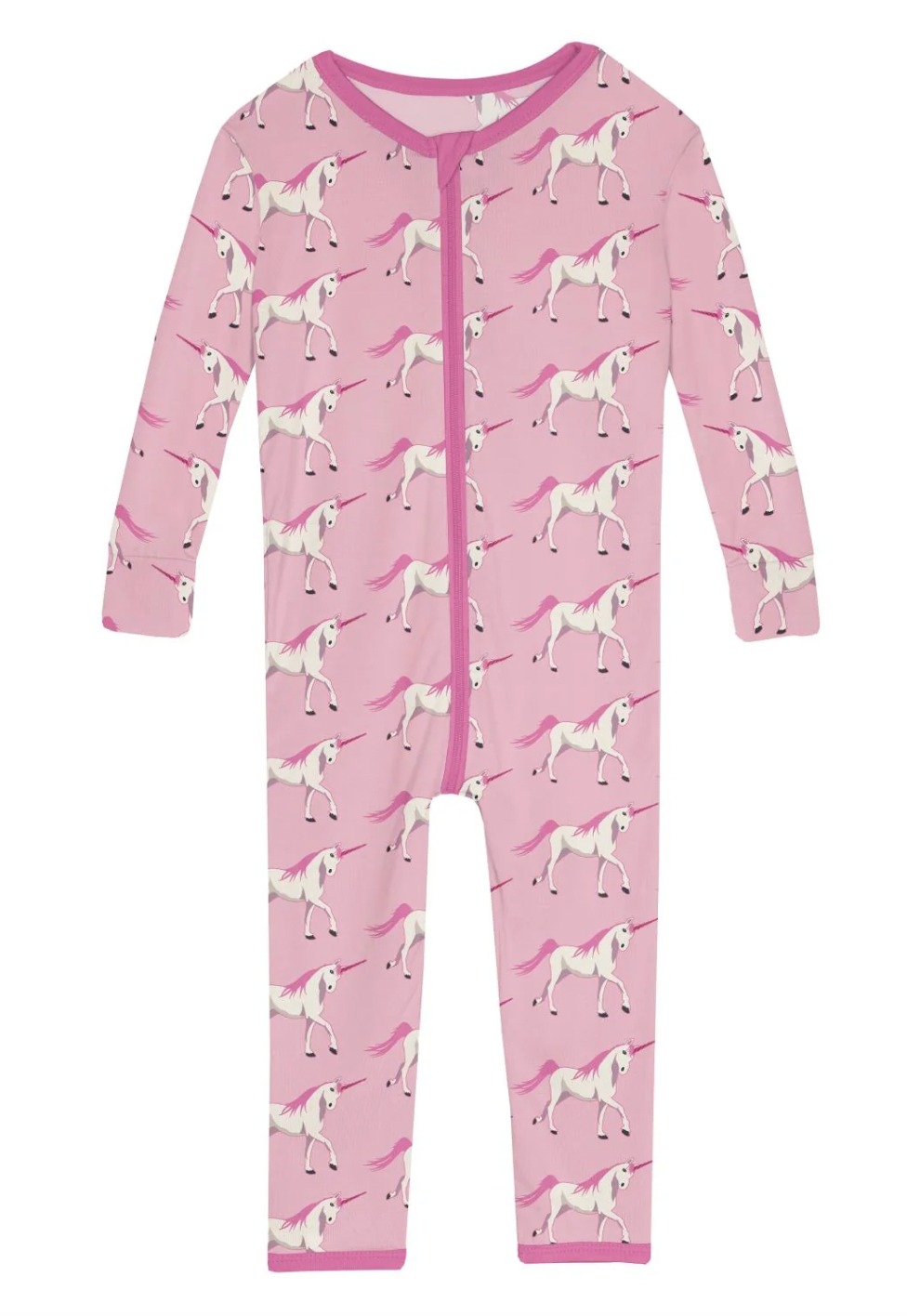 KicKee Pants Print Convertible Sleeper with Zipper Cake Pop Prancing Unicorn