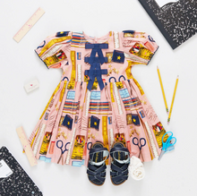 Load image into Gallery viewer, Pink Chicken Girls Hermione Dress School Supplies Size 2y
