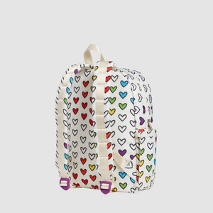 State Bags Recycled Polycanvas Kane Kids Travel Rainbow Hearts