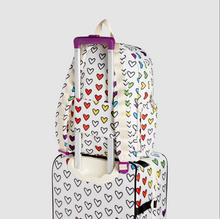 Load image into Gallery viewer, State Bags Recycled Polycanvas Kane Kids Travel Rainbow Hearts
