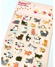 Load image into Gallery viewer, Cats Korean Puffy Sticker
