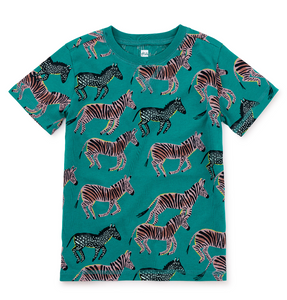 Tea Collection Printed Tee A Dazzle Of Zebras