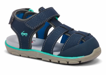 Load image into Gallery viewer, See Kai Run Wilder Navy Sandal
