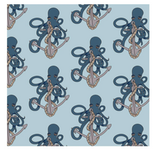 Load image into Gallery viewer, Kickee Pants Swaddling Blanket Spring Sky Octopus Anchor
