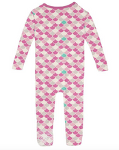 Load image into Gallery viewer, Kickee Pants Convertible Sleeper With Zipper Tulip Scales
