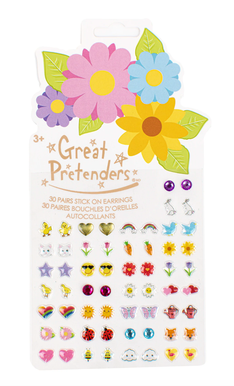 Great Pretenders Spring Flowers Sticker Earrings