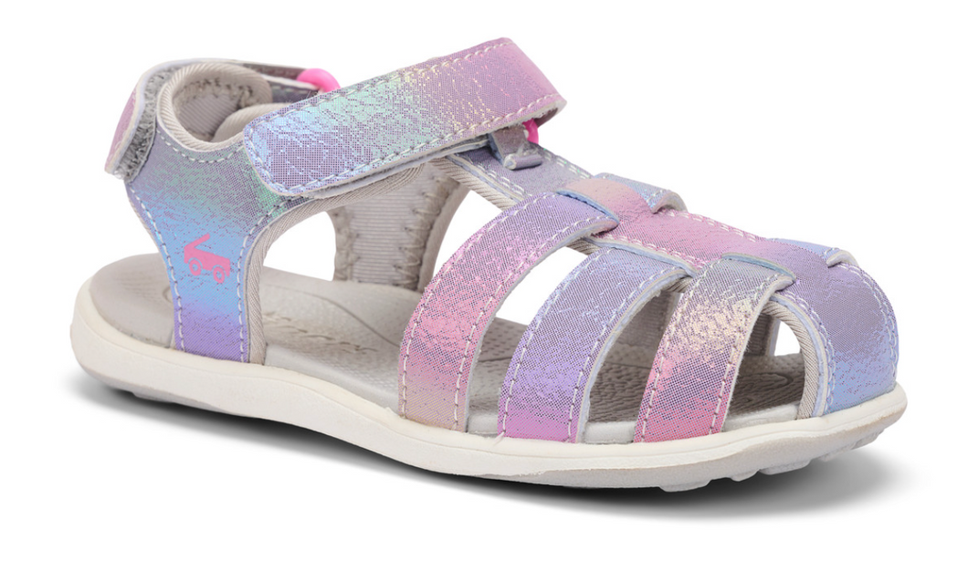 See Kai Run Paley II Rainbow Multi Sandal Silver Moon Kids