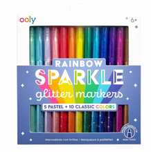 Load image into Gallery viewer, Ooly Rainbow Sparkle Glitter Markers Set Of 15
