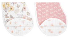 Load image into Gallery viewer, Aden + Anais 2-Pack Organic Cotton Burpy Bibs Earthly
