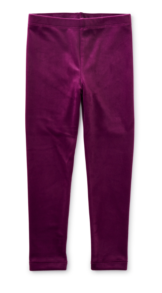 Tea Collection Velour Leggings Cosmic Berry