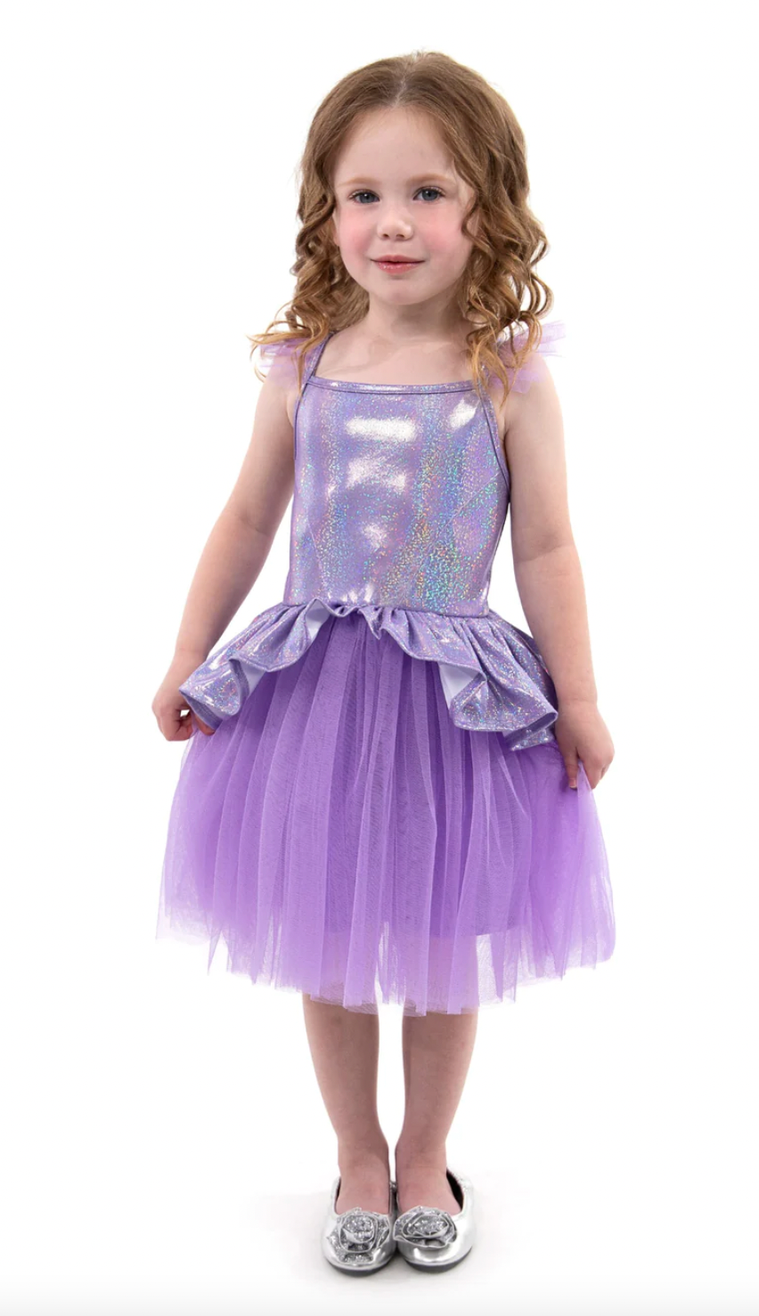 Little Adventures Lilac Tutu Dress, Size L (Ages 5-7)