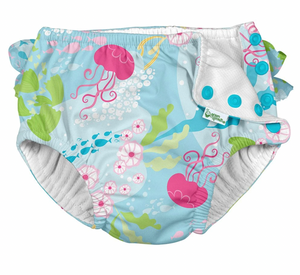 i play Reusable Swim Diaper Aqua Coral Reef Size 24 Months