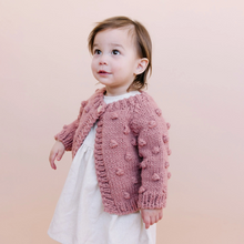 Load image into Gallery viewer, The Blueberry Hill Popcorn Cardigan Rose
