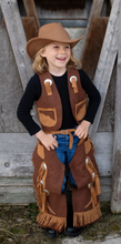 Load image into Gallery viewer, Great Pretenders Cowboy Vest And Chaps
