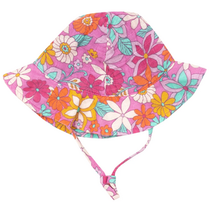 Angel Dear Sunhat Tropical Retro Floral Size 6-12m