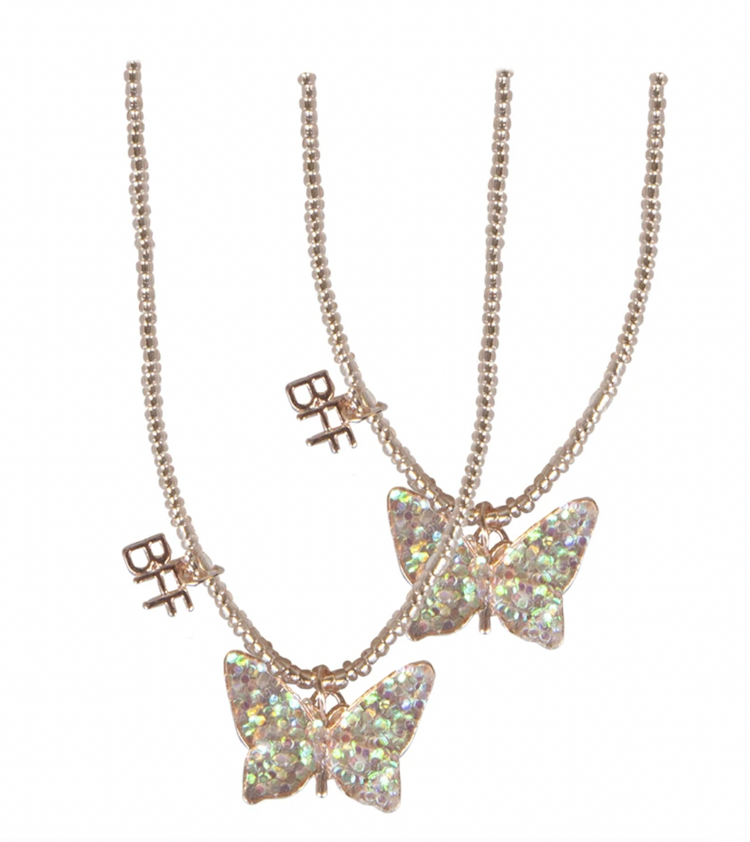 Great Pretenders BFF Butterfly Share & Tear, Pink Necklaces