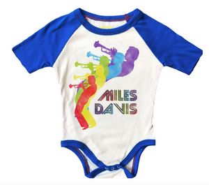 Rowdy Sprouts Miles Davis Raglan Onesie Size 6-12 Months