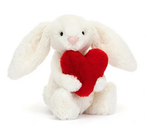 Jellycat Bashful Red Love Heart Bunny Small