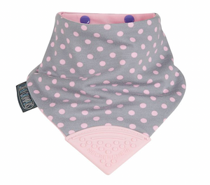 Cheeky Chompers Neckerchew Polkadot Pink