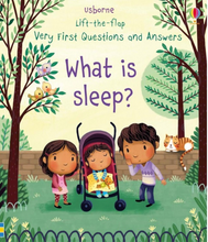 Load image into Gallery viewer, Usborne Lift-the-flap Very First Questions And Answers What Is Sleep? Hardcover Book
