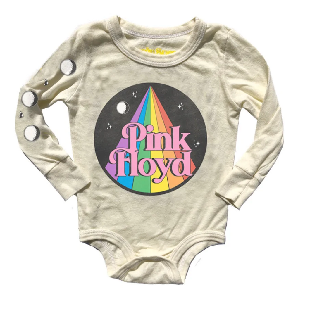 Rowdy Sprout Pink Floyd Unisex Long Sleeve Onesie Size 3-6m