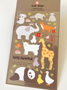 Suatelier Land Animals Stickers