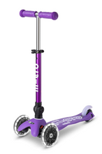 Load image into Gallery viewer, Micro Kickboard Mini Micro Deluxe Foldable LED Scooter Ages 2-5 Years Purple
