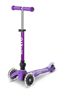 Micro Kickboard Mini Micro Deluxe Foldable LED Scooter Ages 2-5 Years Purple